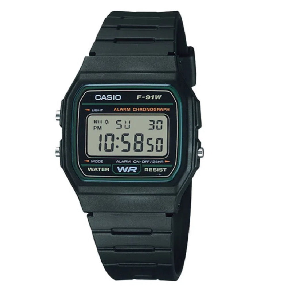 Reloj casio digital para unisex-F-91W-3D