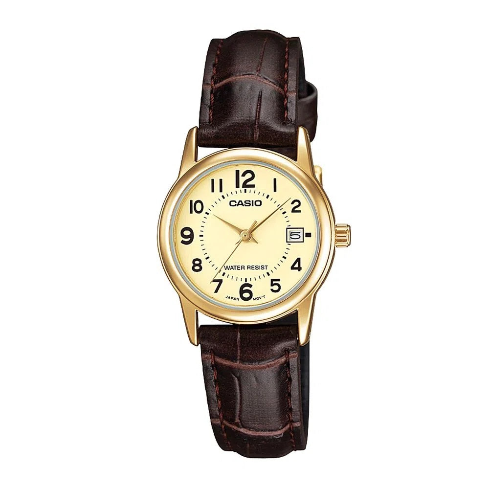 Reloj casio analogo para mujer-LTP-V002GL-9B