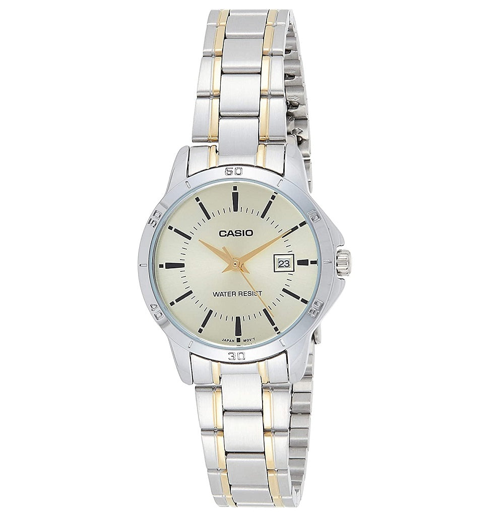 Reloj casio analogo para mujer-LTP-V004SG-9A