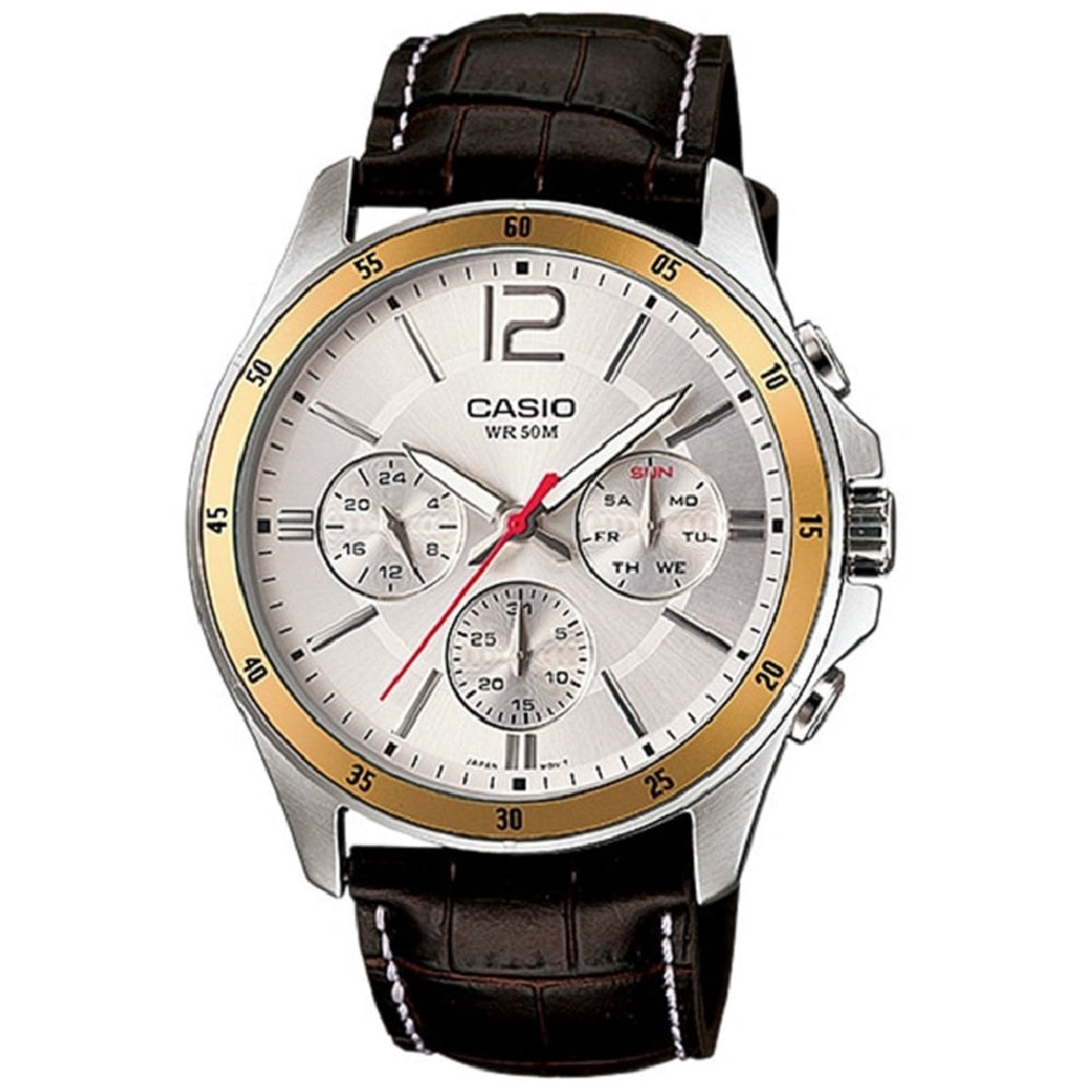 Reloj casio cronografo para hombre-MTP-1374L-7A1